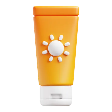 Sun Creen Lotion 3D Icon