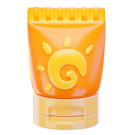Sun Screen Lotion  3D Icon