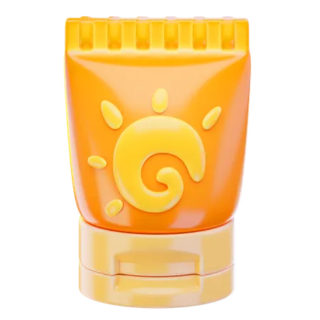 Sun Screen Lotion  3D Icon