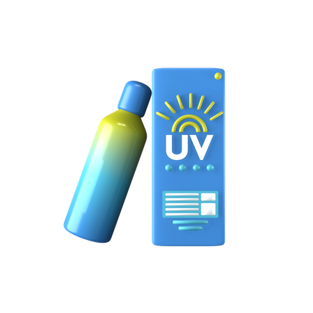 Sun Screen Lotion  3D Icon