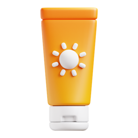 Sun screen lotion  3D Icon