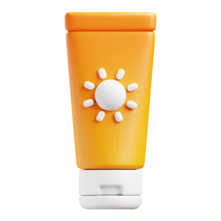 Sun screen lotion  3D Icon