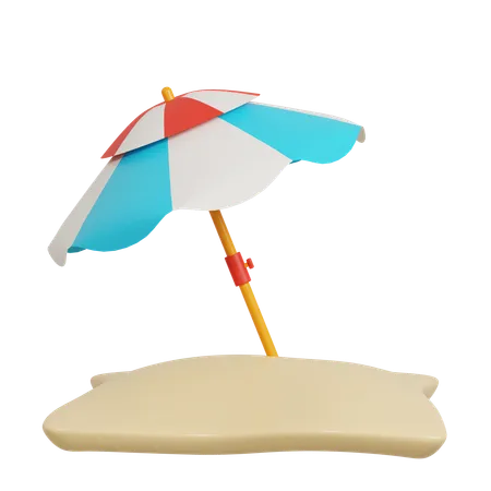 Sun Umbrella  3D Icon