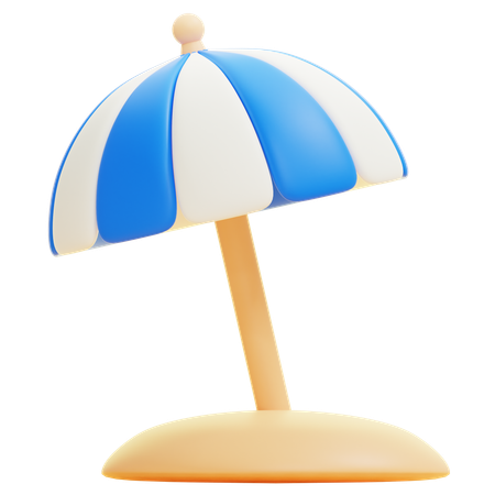 태양 우산  3D Icon