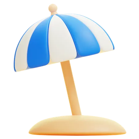 Sun Umbrella  3D Icon