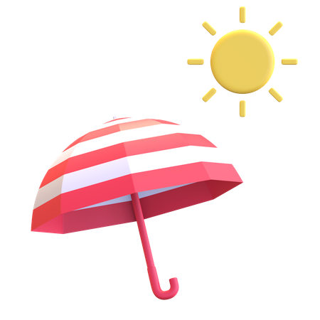 Sun Umbrella  3D Icon