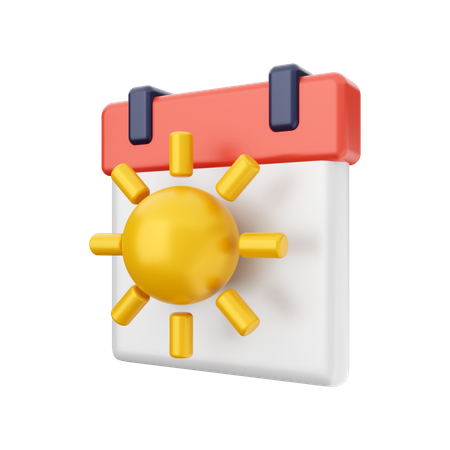 Sun Weather 3D Illustration