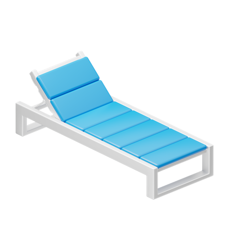 Sunbed  3D Icon