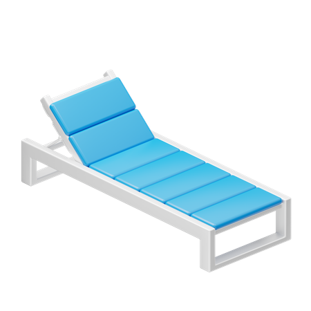 Sunbed  3D Icon
