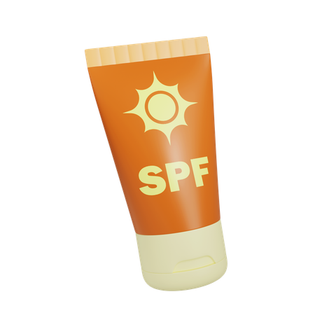 자외선 차단제  3D Icon