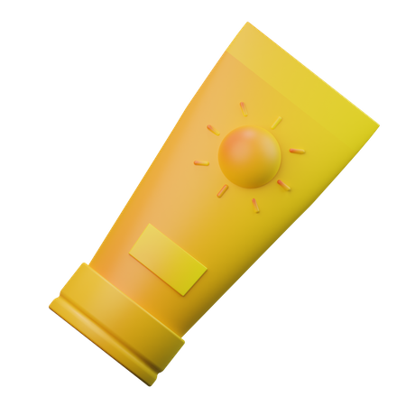 Sunblock  3D Illustration