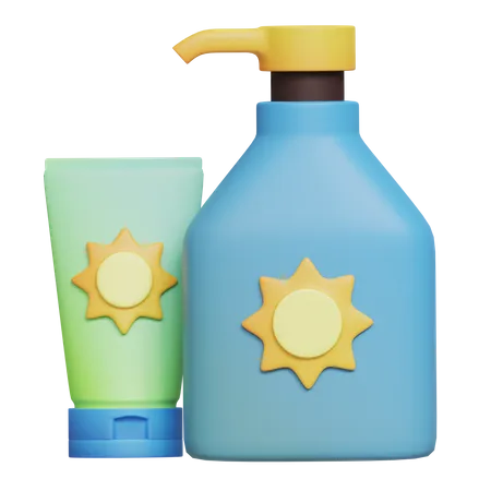 Sunblock Cream  3D Icon