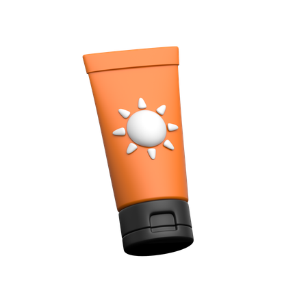 선블록 튜브  3D Icon