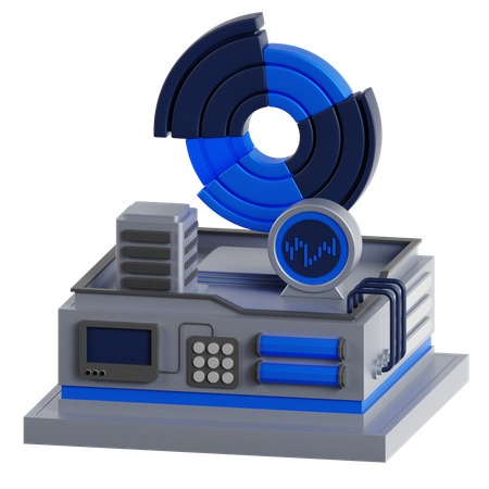 Sunburst Chart  3D Icon