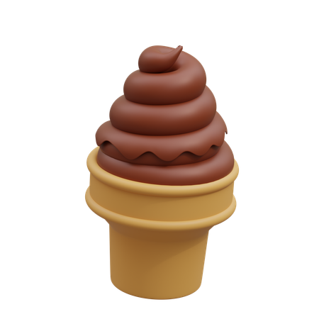 Sundae Choco Vanilla  3D Icon