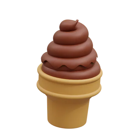 Sundae Choco Vanilla  3D Icon