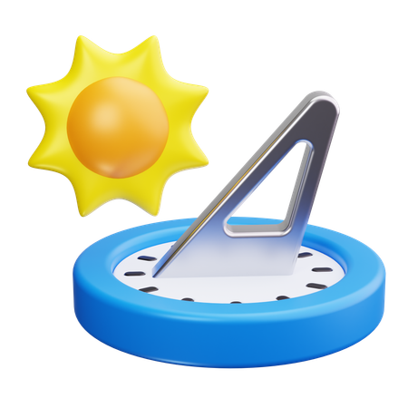 日時計  3D Icon