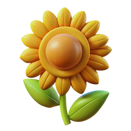 Flower 3 D Illustration 3D Icon