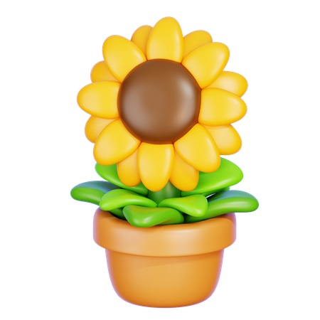 Sunflower  3D Icon