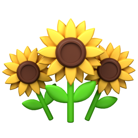 Sunflower  3D Icon