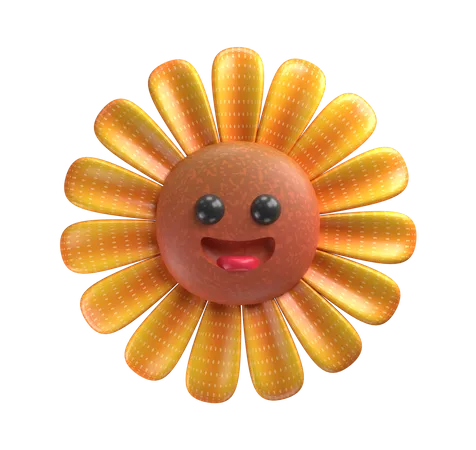 Sunflower  3D Illustration