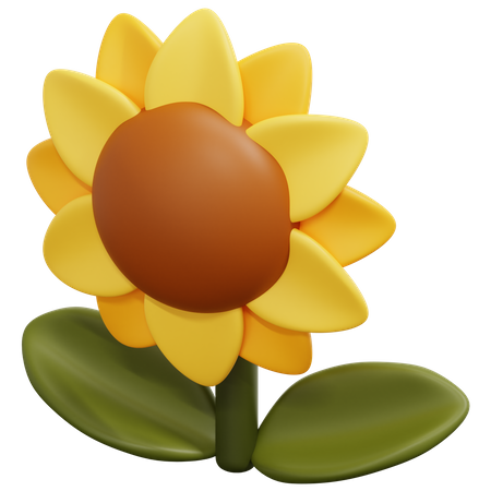 Sunflower 3D Icon