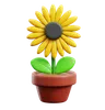 Sunflower Pot