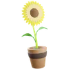 Sunflower Pot