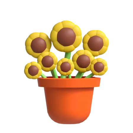 Flower 3 D Icon Perfect For Spring Design 3D Icon
