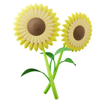 Sunflower Tree  3D Icon