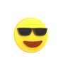 3d sunglass laughing emoji illustration