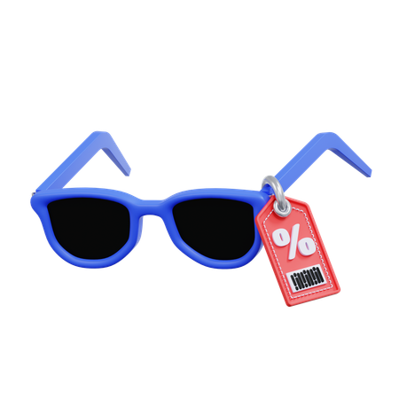 Sunglasses Discount  3D Icon