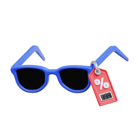 Sunglasses Discount  3D Icon