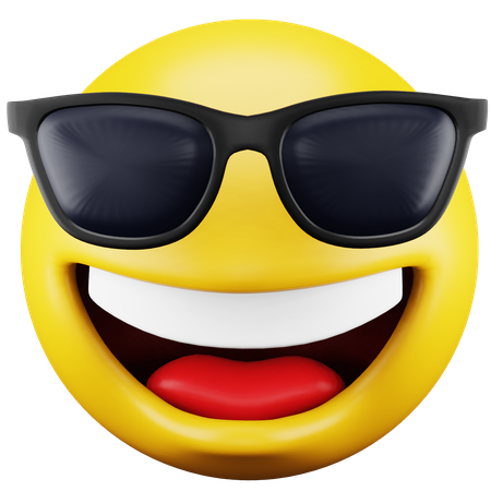 Sunglasses Emoji 3D Icon