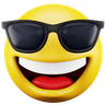 sunglasses emoji 3d logo