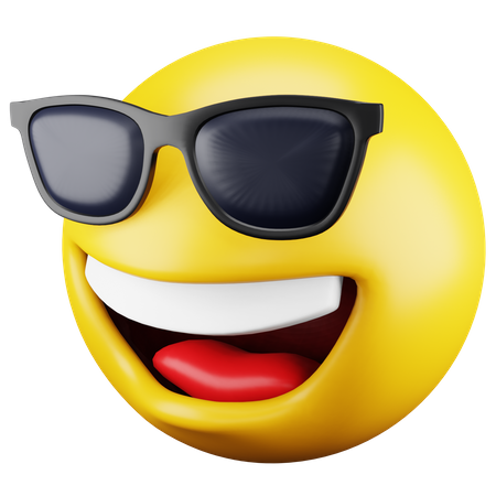 Sunglasses Emoji 3D Icon
