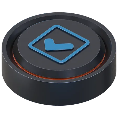 Sunken Checkbox  3D Icon