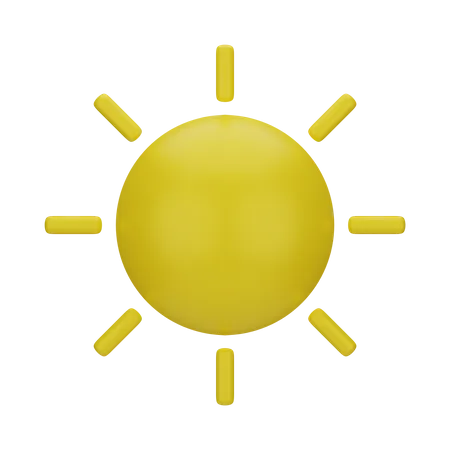 Sunny 3 D Weather 3D Icon