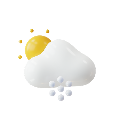 Sunny And Foggy Weather  3D Icon