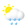 day raining emoji 3d