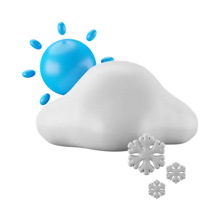 Sunny And Snowy  3D Icon