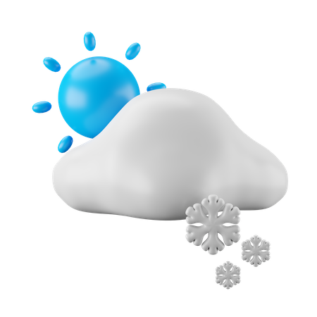 Sunny And Snowy  3D Icon