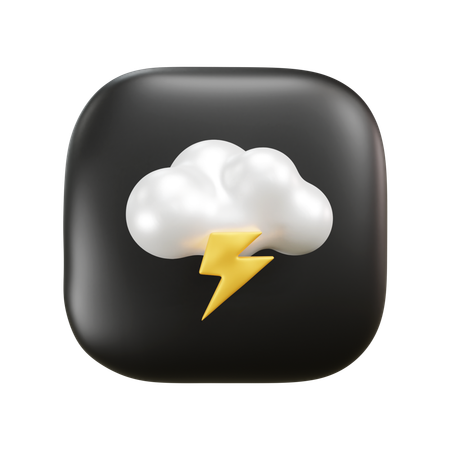 Sunny Cloud Weather  3D Icon