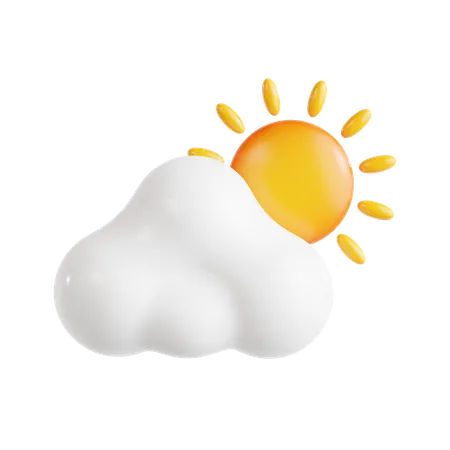 Sunny Cloudy  3D Icon