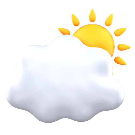 Sunny Cloudy  3D Icon