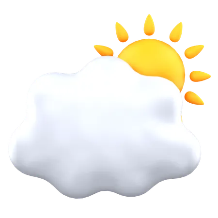 Sunny Cloudy  3D Icon