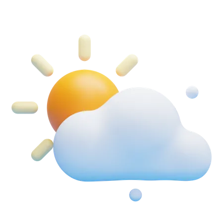 SUNNY CLOUDY  3D Icon