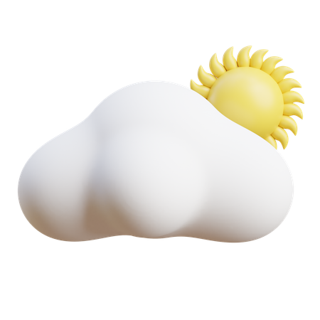 Sunny Cloudy  3D Icon