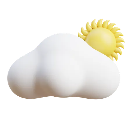 Sunny Cloudy  3D Icon