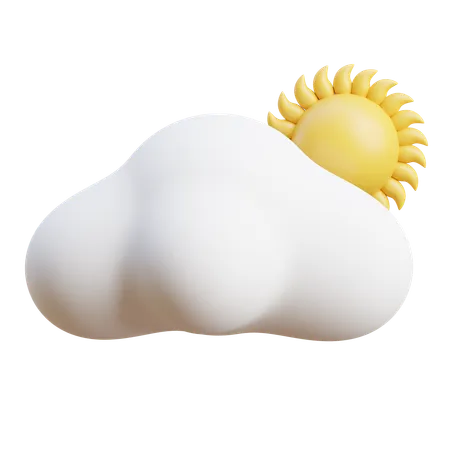 Sunny Cloudy  3D Icon